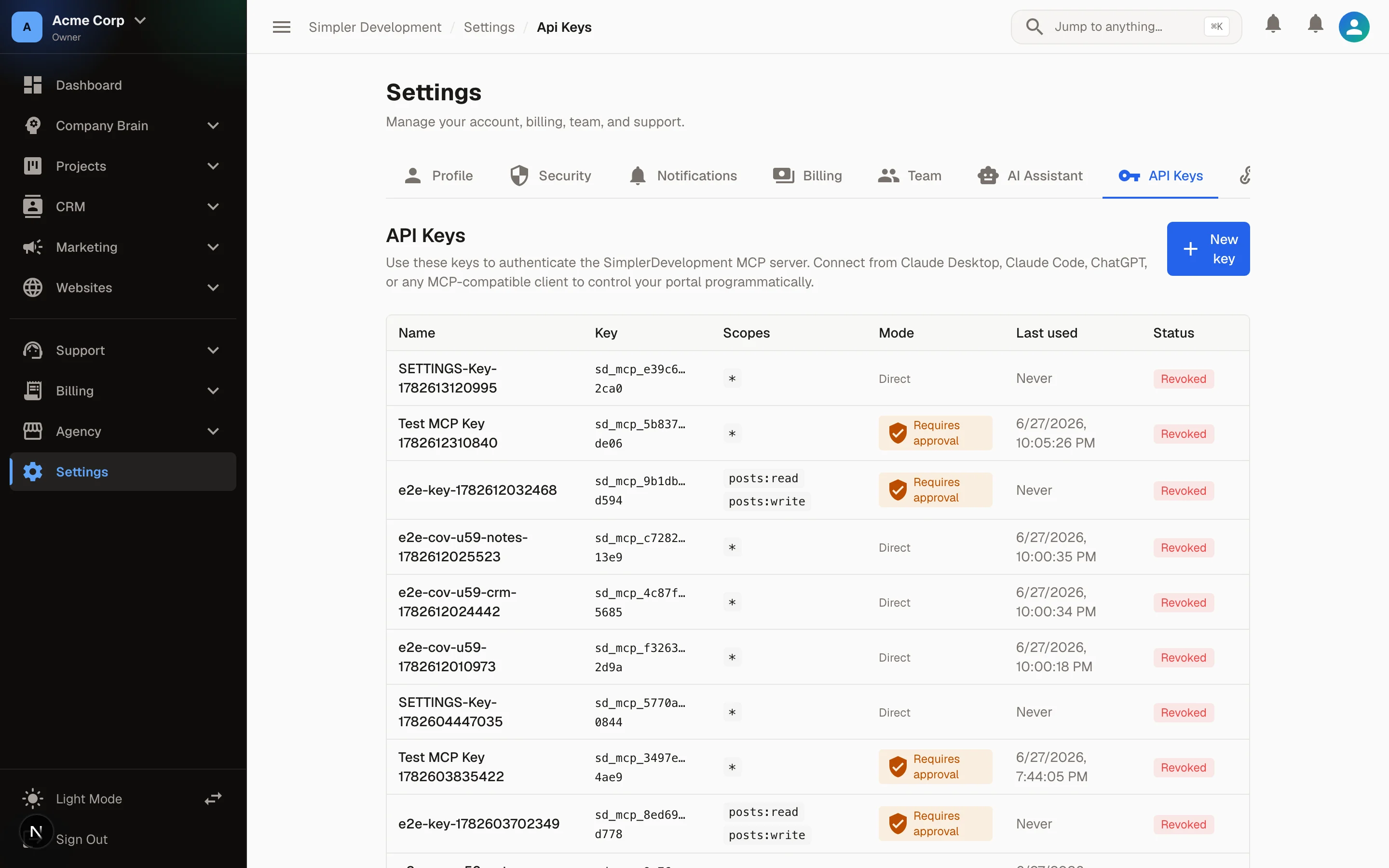 AI Connect — Bring Your Own AI — Api keys