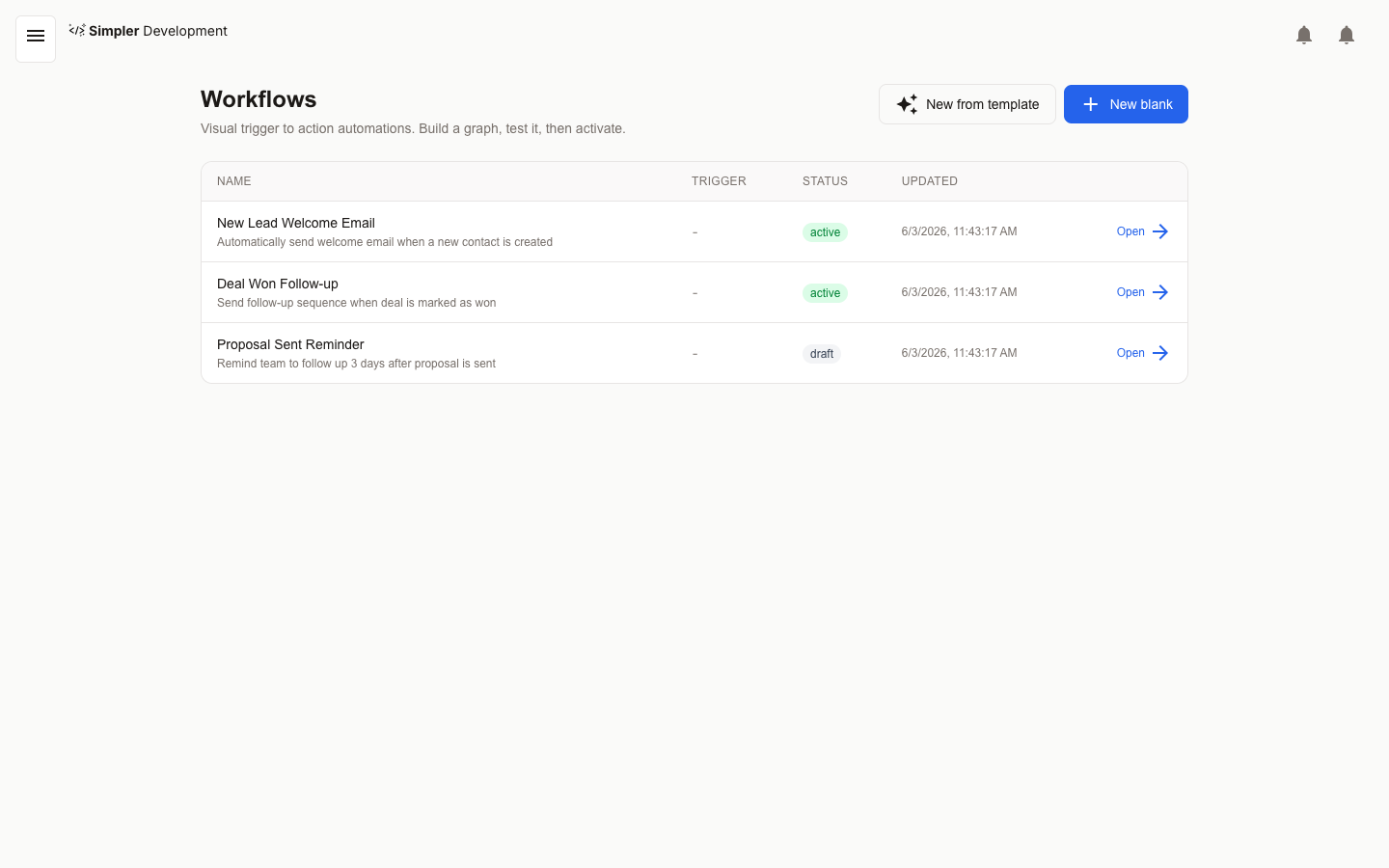 Automations & Workflows — Workflows